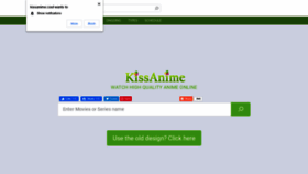 What Kissanime.cool website looked like in 2021 (3 years ago)