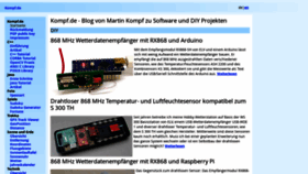 What Kompf.de website looked like in 2021 (2 years ago)