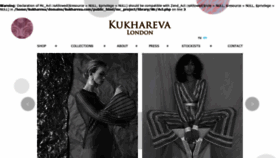 What Kukhareva.com website looked like in 2021 (3 years ago)