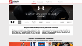 What Kortingscodes.ad.nl website looked like in 2021 (2 years ago)