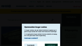 What Kab-bolig.dk website looked like in 2021 (5 years ago)