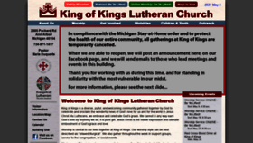 What Kingofkingslutheran.org website looked like in 2021 (3 years ago)