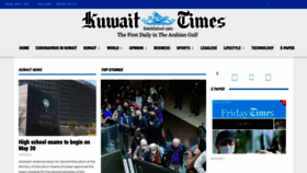 What Kuwaittimes.com website looked like in 2021 (2 years ago)