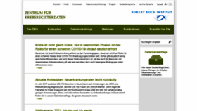 What Krebsdaten.de website looked like in 2021 (2 years ago)
