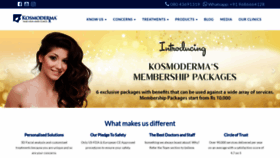What Kosmoderma.com website looked like in 2021 (3 years ago)