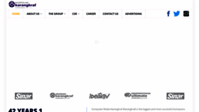 What Karangkraf.com website looked like in 2021 (3 years ago)
