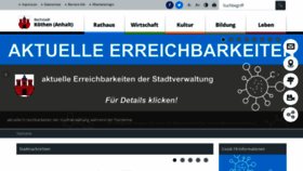 What Koethen-anhalt.de website looked like in 2021 (2 years ago)