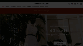 What Karenmillen.com website looked like in 2021 (3 years ago)