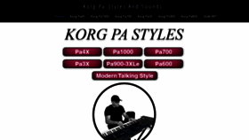 What Korg-pa.com website looked like in 2021 (2 years ago)