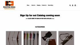 What Kustomkingarchery.com website looked like in 2021 (2 years ago)
