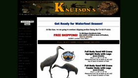 What Knutsondecoys.com website looked like in 2021 (2 years ago)