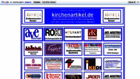 What Kirchenartikel.de website looked like in 2021 (2 years ago)