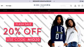 What Kidscavern.co.uk website looked like in 2021 (2 years ago)