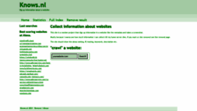 What Knows.nl website looked like in 2021 (2 years ago)