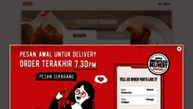 What Kfc.com.my website looked like in 2021 (2 years ago)