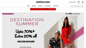 What Koovs.com website looked like in 2021 (2 years ago)