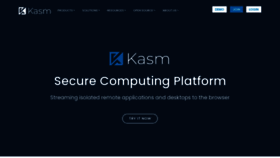 What Kasmweb.com website looked like in 2021 (2 years ago)