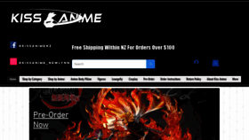 What Kissanime.co.nz website looked like in 2021 (2 years ago)