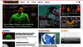 What Kayserispor.org website looked like in 2021 (2 years ago)