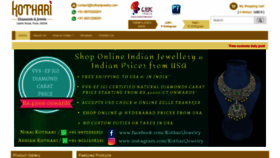 What Kotharijewelry.com website looked like in 2021 (2 years ago)