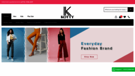 What Kotty.in website looked like in 2021 (4 years ago)