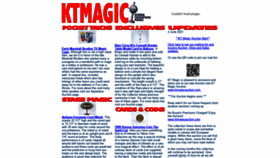 What Ktmagic.com website looked like in 2021 (2 years ago)