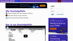 What Knowledgewalls.com website looked like in 2021 (2 years ago)