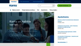 What Kanta.fi website looked like in 2021 (2 years ago)