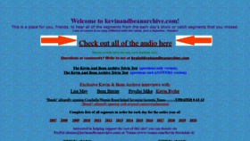 What Kevinandbeanarchive.com website looked like in 2021 (2 years ago)