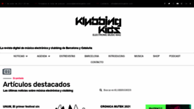 What Klubbingkids.com website looked like in 2021 (2 years ago)