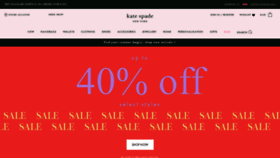 What Katespade.co.uk website looked like in 2021 (4 years ago)