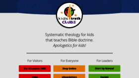 What Kids4truth.com website looked like in 2021 (2 years ago)