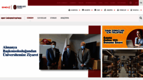 What Kent.edu.tr website looked like in 2021 (4 years ago)
