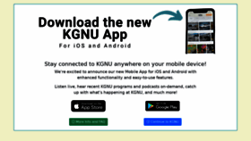 What Kgnu.org website looked like in 2021 (2 years ago)