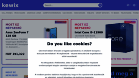 What Kewix.hu website looked like in 2021 (2 years ago)