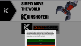 What Kinshofer.com website looked like in 2021 (4 years ago)