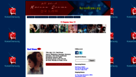 What Koreandrama.org website looked like in 2021 (2 years ago)