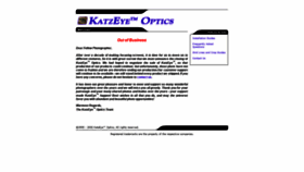 What Katzeyeoptics.com website looked like in 2021 (2 years ago)