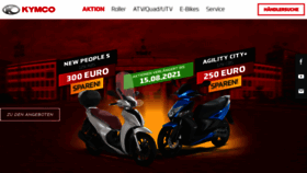 What Kymco.de website looked like in 2021 (2 years ago)