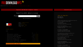 What King-sunny-ade.freedownloadmp3.net website looked like in 2021 (2 years ago)