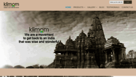 What Klimom.com website looked like in 2021 (2 years ago)