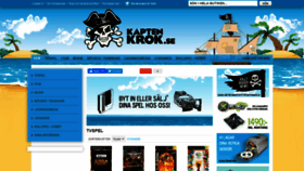 What Kaptenkrok.se website looked like in 2021 (4 years ago)