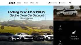 What Kia.co.nz website looked like in 2021 (2 years ago)