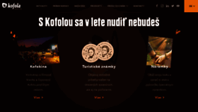 What Kofola.sk website looked like in 2021 (2 years ago)