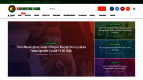 What Koranriau.com website looked like in 2021 (2 years ago)