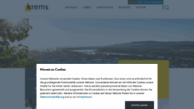 What Krems.at website looked like in 2021 (2 years ago)