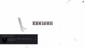 What Kenishii.com website looked like in 2021 (2 years ago)