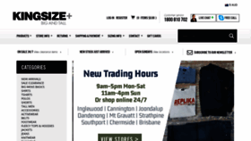 What Kingsize.com.au website looked like in 2021 (2 years ago)