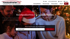 What Kerstpakkettentip.nl website looked like in 2021 (2 years ago)