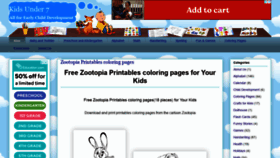 What Kidsunder7.com website looked like in 2021 (2 years ago)